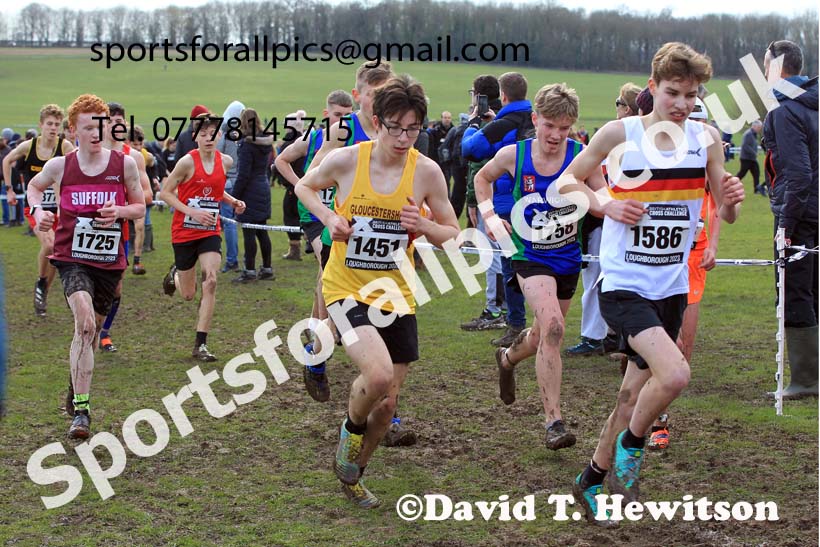 Boys Under-15s 2023 UK CAU Inter Counties Cross Country Champs, Prestwold Hall, Loughborough. Photo: David T. Hewitson/Sports for All Pics